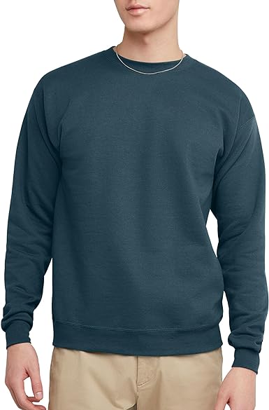 Men's Fleece Sweatshirt Metallic Teal